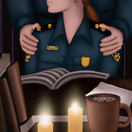 An image that showcases the unwavering support and self-care of a police officer girlfriend