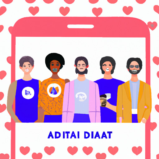 An engaging image showcasing a diverse group of confident and happy short men connecting seamlessly on the dating app