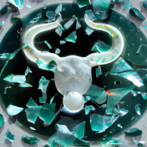 An image that portrays a Taurus surrounded by shattered glass, symbolizing the debunking of their reputation for truthfulness