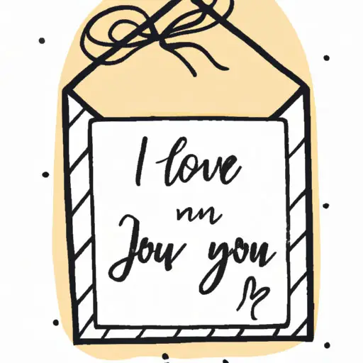 An image of a delicate, handcrafted love letter enveloped in a heartwarming card