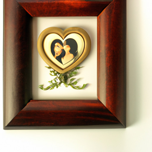 An image featuring a close-up of a beautifully handcrafted wooden photo frame, adorned with delicate carvings and filled with pictures of cherished memories, emphasizing the sentimental value of homemade presents for your boyfriend