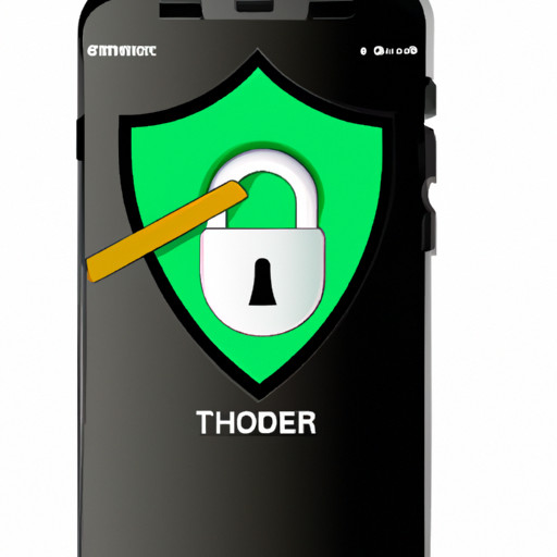 An image showcasing a smartphone with a robust lock symbol, symbolizing Tinder's secure encryption methods
