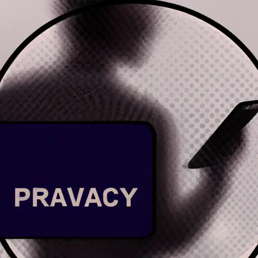 An image that depicts a smartphone screen with a blurred silhouette of a person swiping on Tinder, overlayed with a translucent privacy shield symbolizing discretion