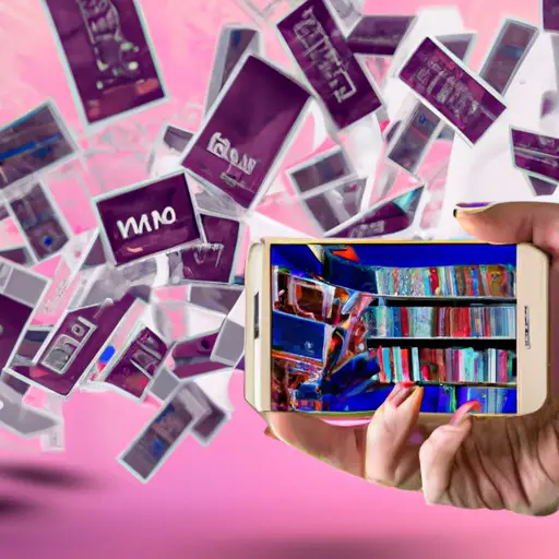 An image depicting a cluttered digital photo library on a smartphone, filled with outdated images of an ex