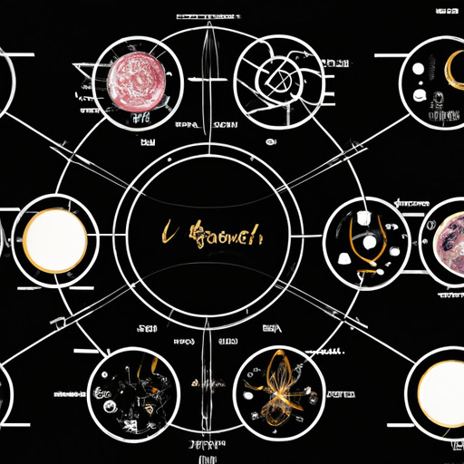 An image that features a beautifully illustrated birth chart with intricate lines and symbols, showcasing the different planetary positions and aspects, inviting readers to explore the fascinating world of interpreting their own unique horoscope