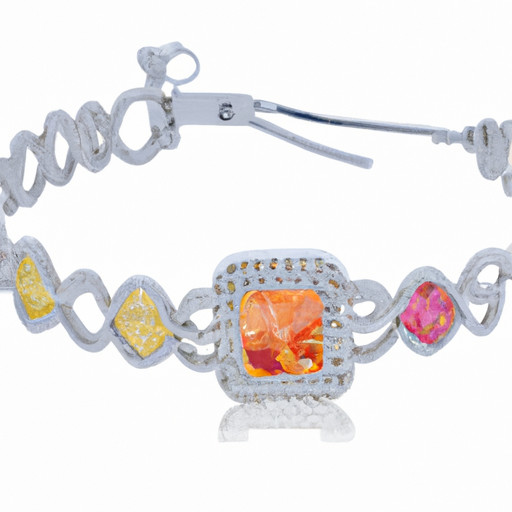 An image showcasing a delicate wire bracelet adorned with shimmering gemstones, skillfully handcrafted by a doting partner