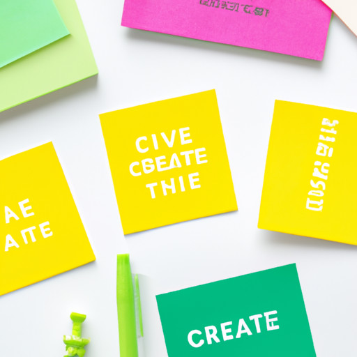 An image showcasing a colorful desk filled with vibrant sticky notes, each adorned with diverse topics like goals, reminders, and ideas