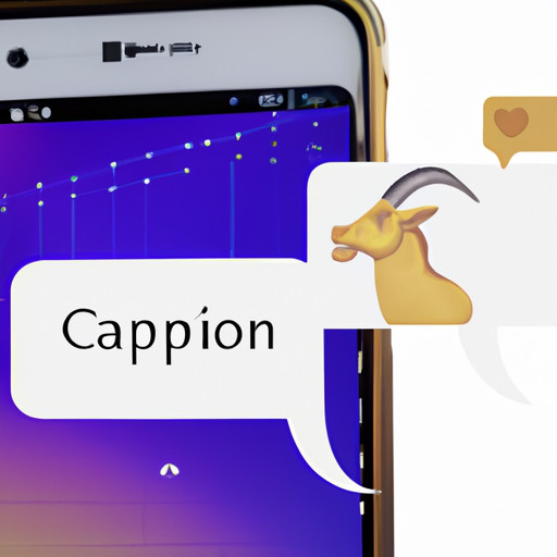 An image featuring a smartphone screen displaying a conversation thread with the Capricorn emoji symbol used creatively, such as in a sentence, alongside other emojis, demonstrating its versatile role in digital communication