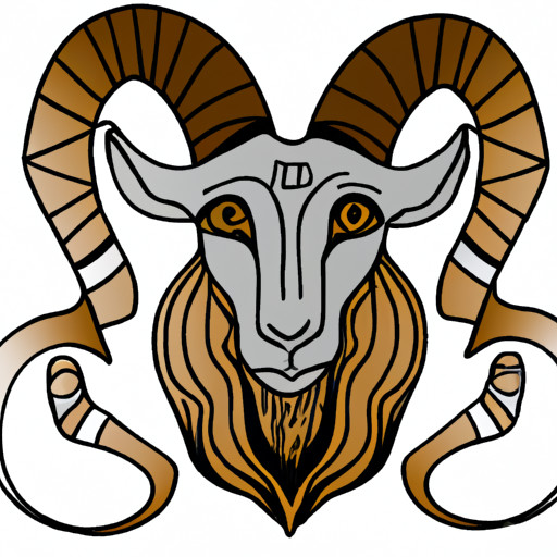 An image showcasing a beautifully intricate Capricorn emoji symbol, with its distinct goat's head and fish tail, harmoniously intertwined
