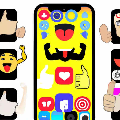 An image showcasing a smartphone screen adorned with various emojis frequently used by guys