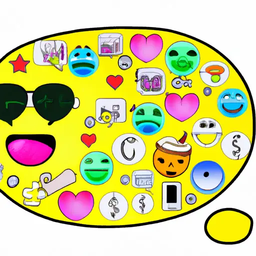 An image showcasing a collage of popular emojis used by guys, with each emoji surrounded by thought bubbles indicating various interpretations