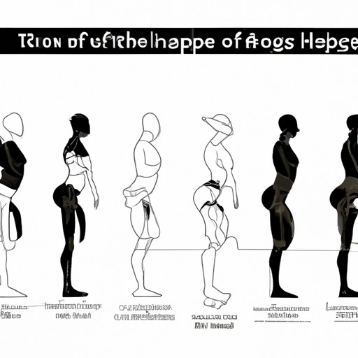 An image showcasing a diverse range of individuals in different body types, highlighting the variations in hip width