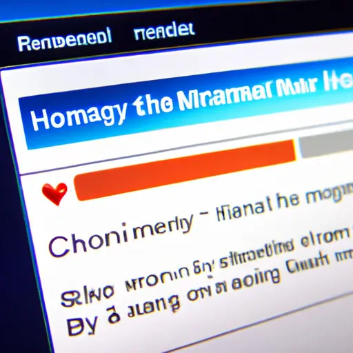 An image featuring a computer screen displaying an Eharmony profile, with a member's photo, personalized bio, and compatibility percentage visible