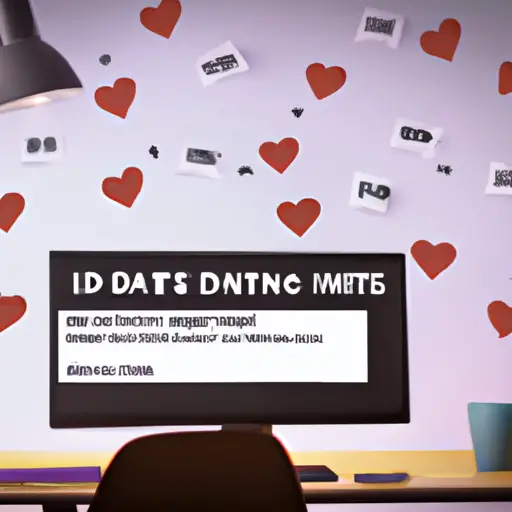 An image depicting a frustrated person sitting alone at their computer, surrounded by rejected online dating profiles