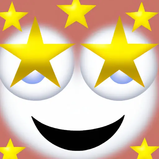 An image of a smiling face emoji with two stars as eyes, symbolizing awe or admiration