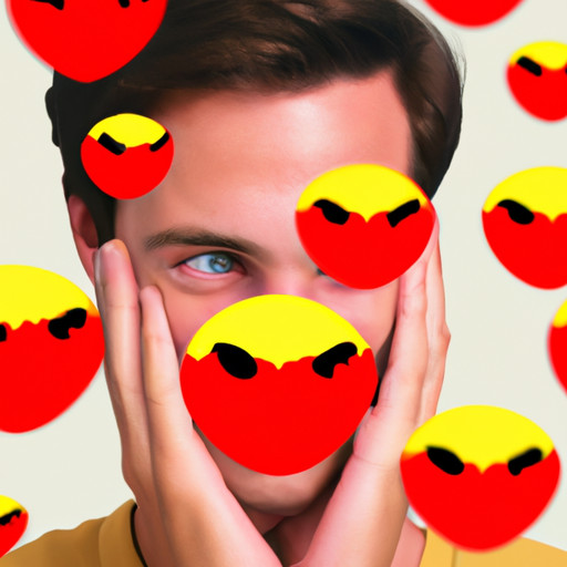 An image capturing the essence of flirtatiousness through emojis, focusing on the Heart Eyes Emoji