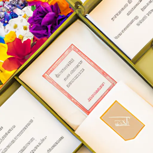 An image showcasing a hands-on engagement gift idea from parents, featuring a beautifully crafted wedding planning binder with dividers labeled "Venues," "Flowers," "Menu," and "Décor," filled with color swatches, checklists, and inspiration