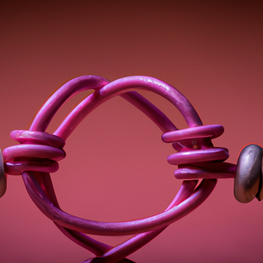 An image depicting two individuals, one tightly wrapped in a suffocating tangle of emotional strings, while the other stands beside them, holding their own individuality with healthy boundaries, symbolizing the contrasting essence of enmeshment versus codependency