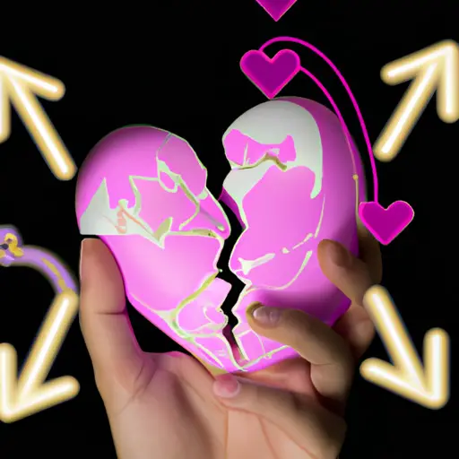 An image showcasing a hand holding a pink heart emoji