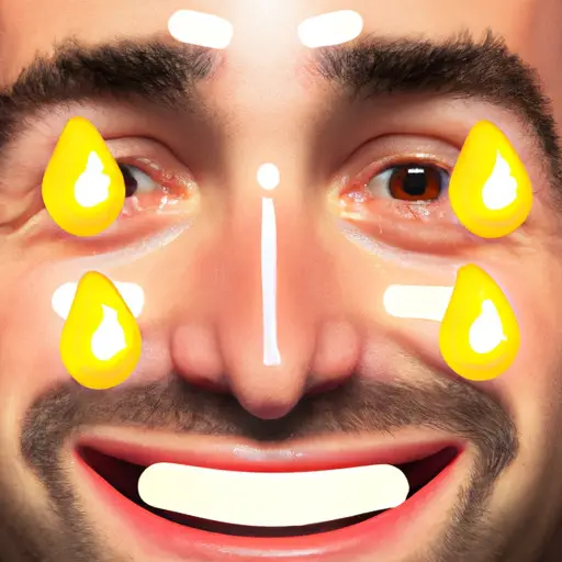 An image that captures the essence of a guy's interpretation of the hot face emoji