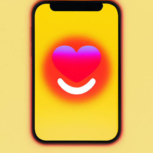 An image showcasing a smartphone screen with a vibrant heart-shaped emoji, encapsulating the 'I Love You' text emoji