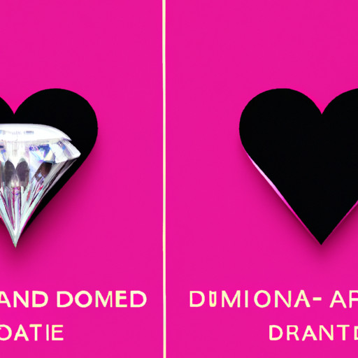 An image showcasing a luxurious diamond-encrusted heart-shaped logo of the most expensive dating website, juxtaposed against a minimalist representation of other dating websites, symbolizing a cost comparison