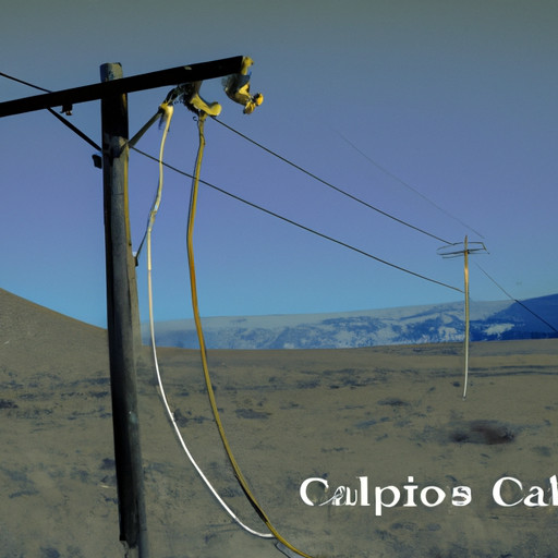 An image capturing the essence of a Capricorn man's waning interest: a desolate, barren landscape with a broken telephone line hanging limply, symbolizing the lack of communication and disconnection between two individuals