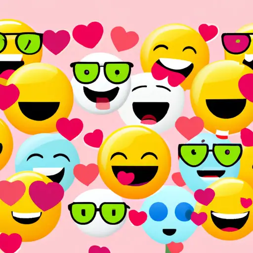 An image depicting a variety of people from diverse backgrounds using the Smiling Face With Hearts Emoji in different contexts, such as text messages, social media posts, and online comments