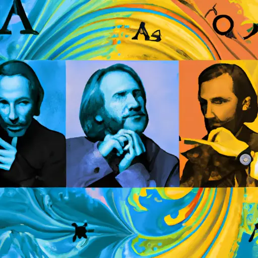 An image showcasing a vibrant collage of three famous Aquarius personalities