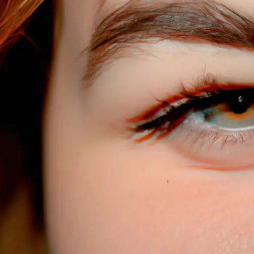 An image capturing the subtlety of a woman's wink: a close-up of her eye with a mischievous glint, framed by long, fluttering lashes, conveying mystery, flirtation, and the possibility of hidden intentions
