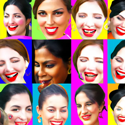 An image showcasing a diverse group of women engaging in various cultural and social activities while winking, highlighting the multitude of meanings behind a woman's wink influenced by different cultural and social factors