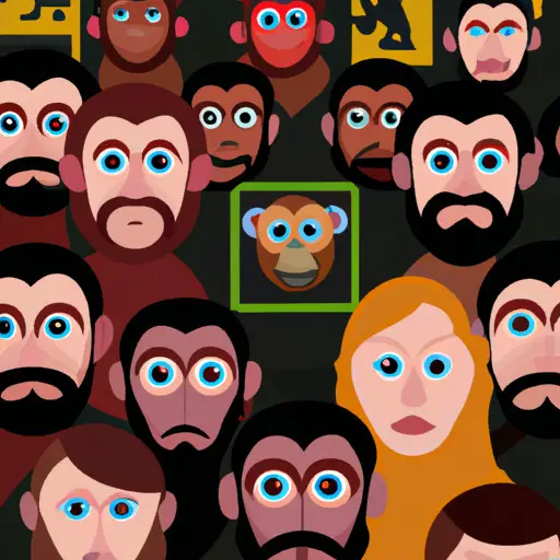 An image showcasing a diverse group of people from different cultures using monkey emojis in various contexts, representing the cultural significance of monkey emojis in cross-cultural communication and online expression