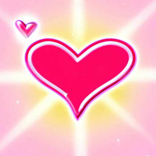 A vibrant and eye-catching image featuring two intertwined hearts, one red and one pink, symbolizing love and affection