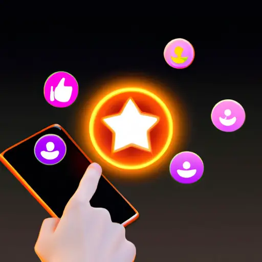 An image depicting a smartphone screen with various social media and messaging icons, emphasizing the star emoji