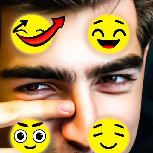An image that depicts a person winking with a mischievous smile, while surrounded by various symbols representing common misinterpretations of the winking emoji