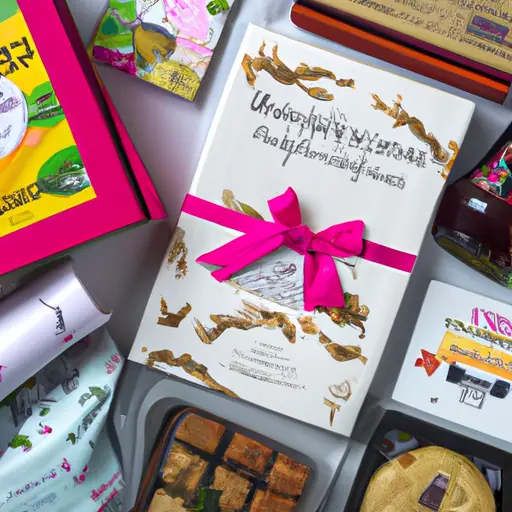 An image showcasing a beautifully wrapped surprise subscription box overflowing with a variety of intriguing items, from gourmet snacks and trendy accessories to exclusive books and luxurious skincare products