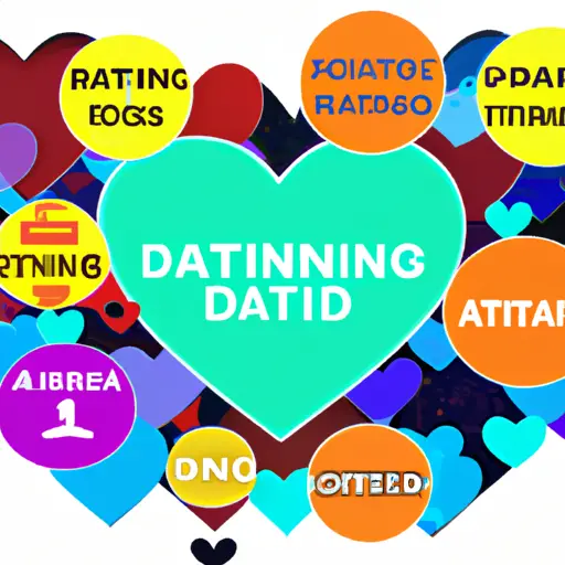 An image showcasing a vibrant collage of popular free dating sites' icons, including Tinder, OkCupid, Bumble, and Plenty of Fish, symbolizing the vast options available for users seeking love connections online