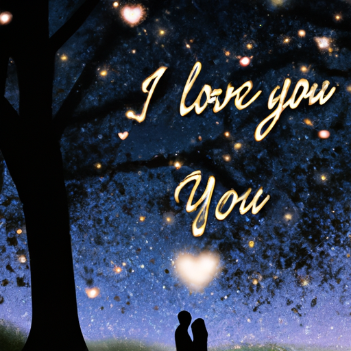 An enchanting image capturing the essence of romantic and dreamy 'I love you' memes