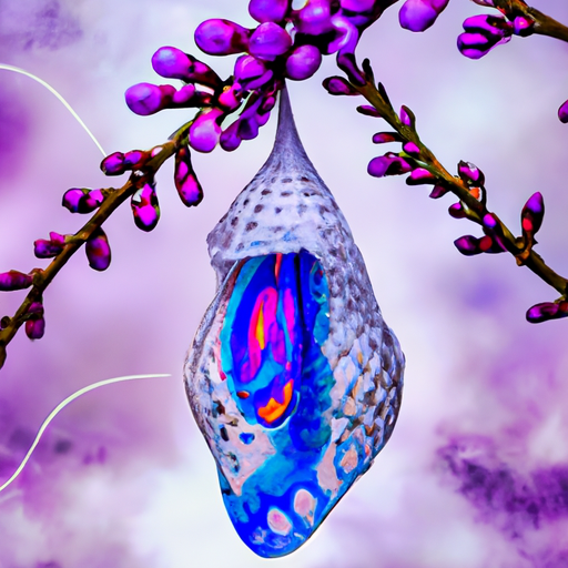 An image depicting a vibrant butterfly emerging from its cocoon, symbolizing personal growth and resilience