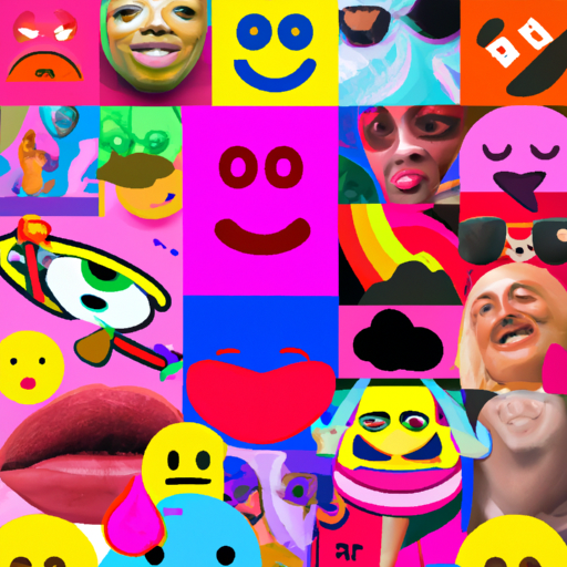 An image capturing the essence of "Big Mood" culture: a vibrant collage of colorful emojis, expressive facial expressions, and relatable symbols, showcasing the evolution of this phenomenon from its origins to its current status as a meme sensation