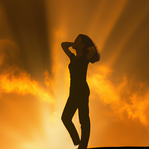 An image featuring a silhouette of a woman standing tall with her head held high, exuding an aura of strength and confidence