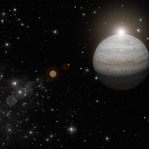 An image of a celestial scene, with the radiant Ceres at its center, surrounded by ethereal cosmic dust