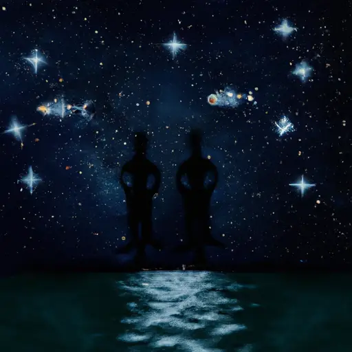 An image showcasing the ethereal nature of Pisces celebrities: a mesmerizing backdrop of a serene ocean, where a constellation of shimmering stars forms the Pisces zodiac sign, surrounded by iconic silhouettes representing famous Pisces personalities