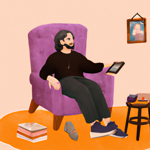 An image showcasing a person smiling as they sit comfortably in a cozy home, surrounded by cherished possessions and experiences, emphasizing the profound impact of a well-managed budget on overall happiness