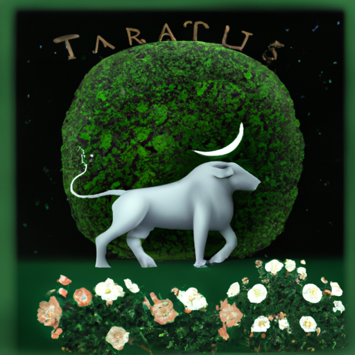 An image depicting a Taurus zodiac sign standing tall amidst a serene garden, symbolizing their unwavering support