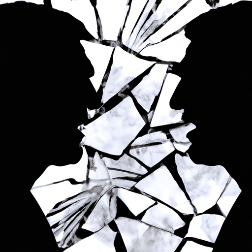 An image of two silhouettes standing face-to-face, their body language tense and aggressive