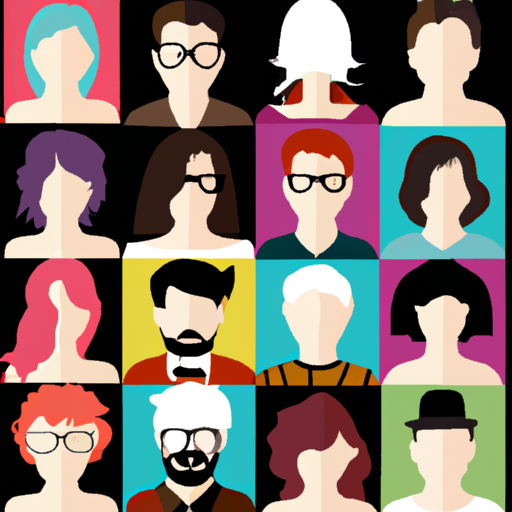 An image of a diverse group of people, each with unique physical features, engaged in various activities that showcase their distinct personality traits