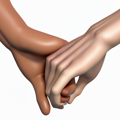 An image showcasing two intertwined hands, each finger representing essential elements of a relationship, symbolizing the power of a personalized point relationship contract in fortifying the bond between two individuals