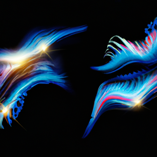 An image of two interconnected particles, visually representing quantum entanglement, with one particle emitting colorful waves symbolizing psychic abilities, emphasizing the link between quantum entanglement and psychic phenomena