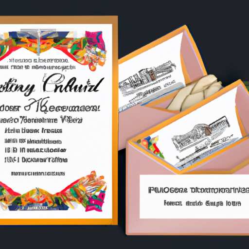 An image showcasing a variety of unique wedding invitation templates